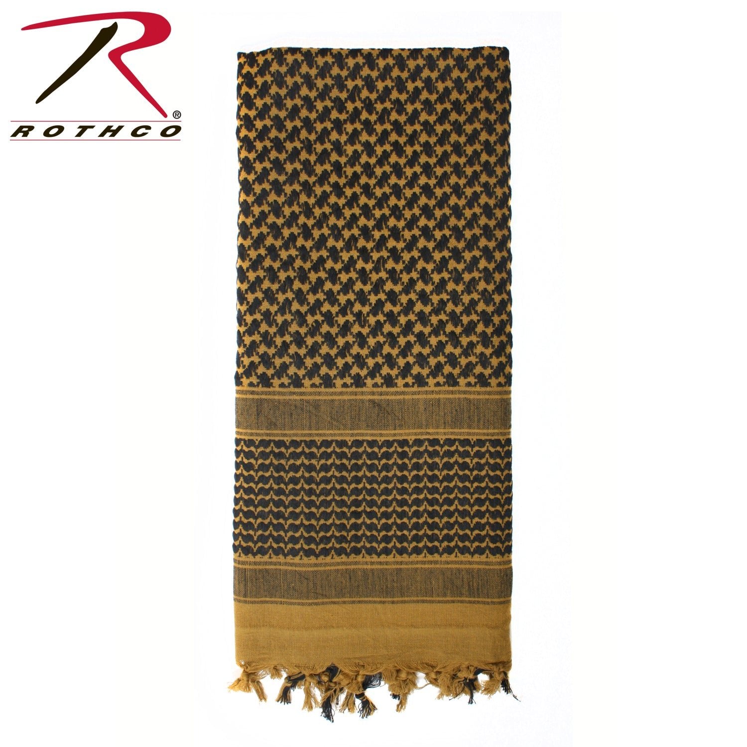 Rothco Shemagh Tactical Desert Keffiyeh Scarf Coyote Brown Size One Size - Get Tight Gear
