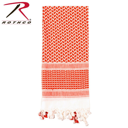Rothco Shemagh Tactical Desert Keffiyeh Scarf Red / White Size One Size - Get Tight Gear