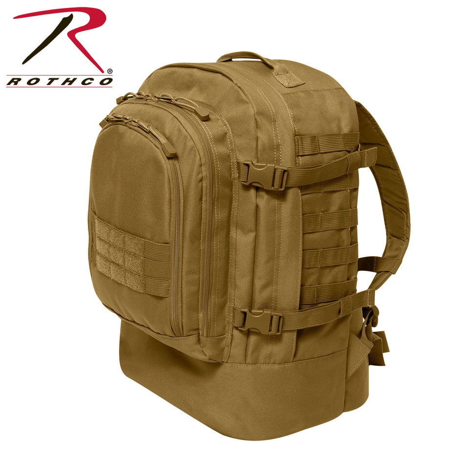 Rothco Skirmish 3 Day Assault Backpack Coyote Brown - Get Tight Gear