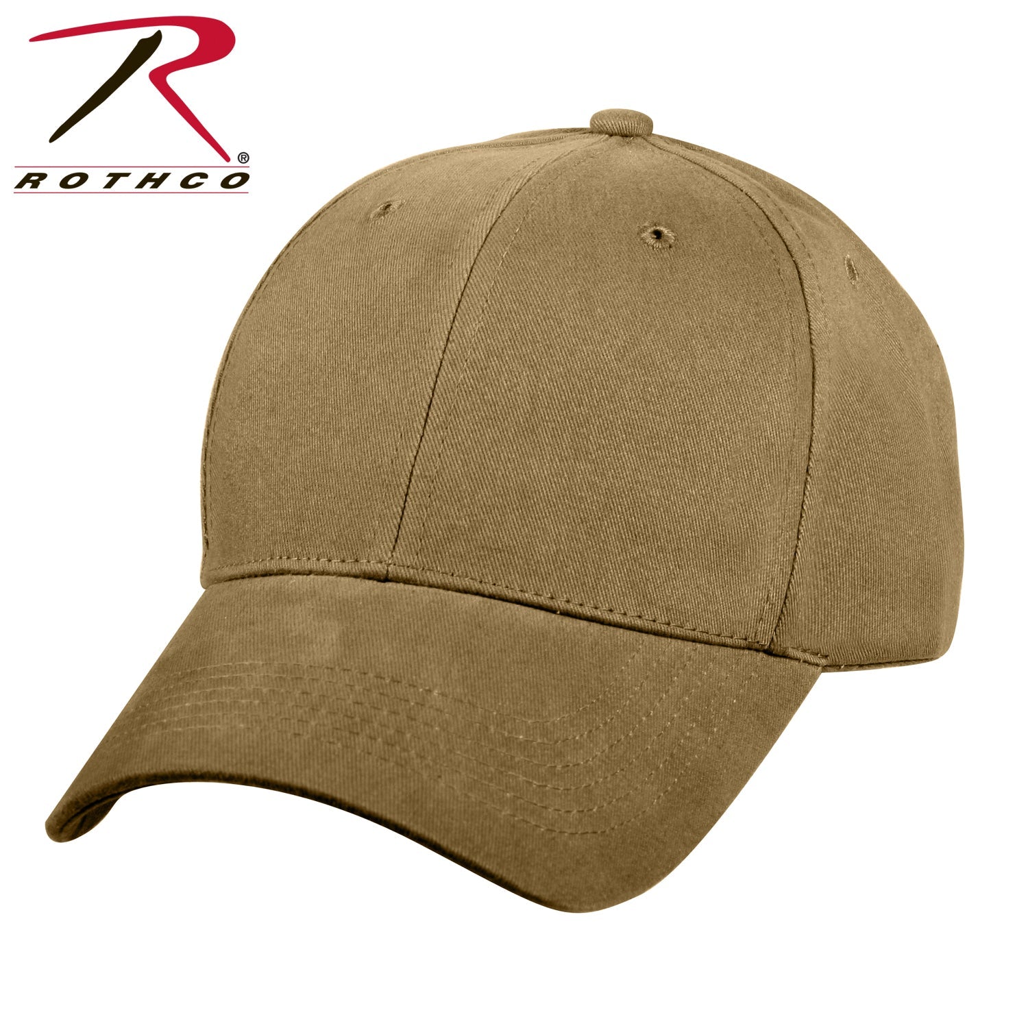 Rothco Supreme Solid Color Low Profile Cap Coyote Brown Size One Size - Get Tight Gear