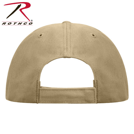 Rothco Supreme Solid Color Low Profile Cap Khaki Size One Size - Get Tight Gear