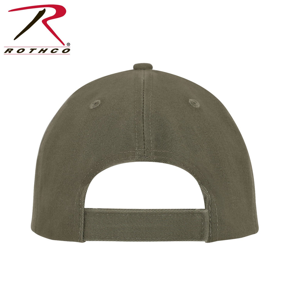 Rothco Supreme Solid Color Low Profile Cap Vintage Olive Drab Size One Size - Get Tight Gear