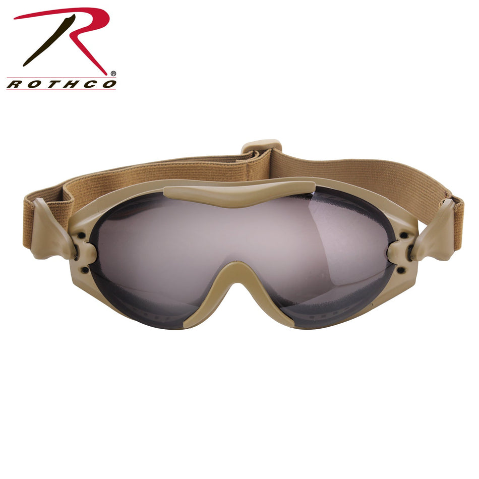 Rothco SWAT Tec Single Lens Tactical Goggle Coyote Brown - Get Tight Gear