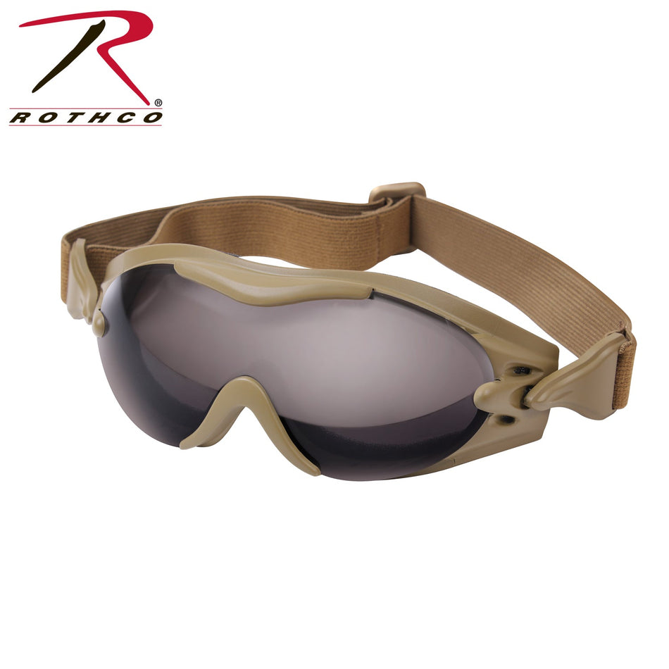 Rothco SWAT Tec Single Lens Tactical Goggle Coyote Brown - Get Tight Gear