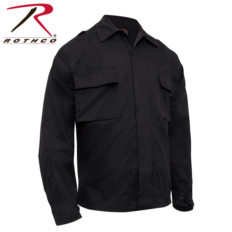 Rothco Tactical 2 Pocket BDU (Battle Dress Uniform) Shirt Black Size 2XL - Get Tight Gear