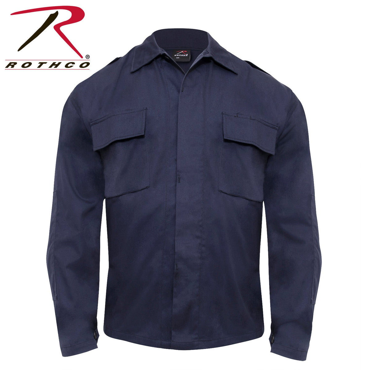 Rothco Tactical 2 Pocket BDU (Battle Dress Uniform) Shirt Navy Blue Size 2XL - Get Tight Gear