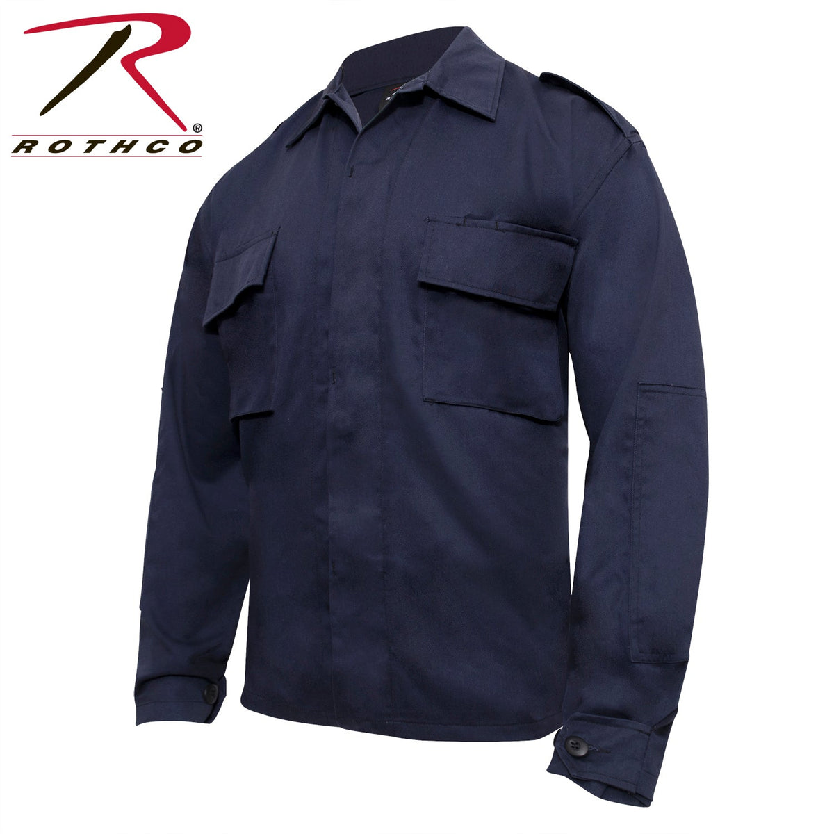 Rothco Tactical 2 Pocket BDU (Battle Dress Uniform) Shirt Navy Blue Size 2XL - Get Tight Gear