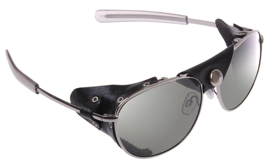 Rothco Tactical Aviator Sunglasses with Wind Guards Chrome / Smoke Size 58 MM - Get Tight Gear