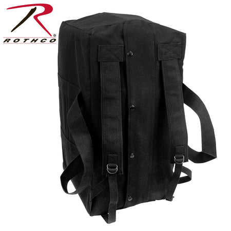 Rothco Tactical Canvas Cargo Bag / Backpack Black Size One Size - Get Tight Gear