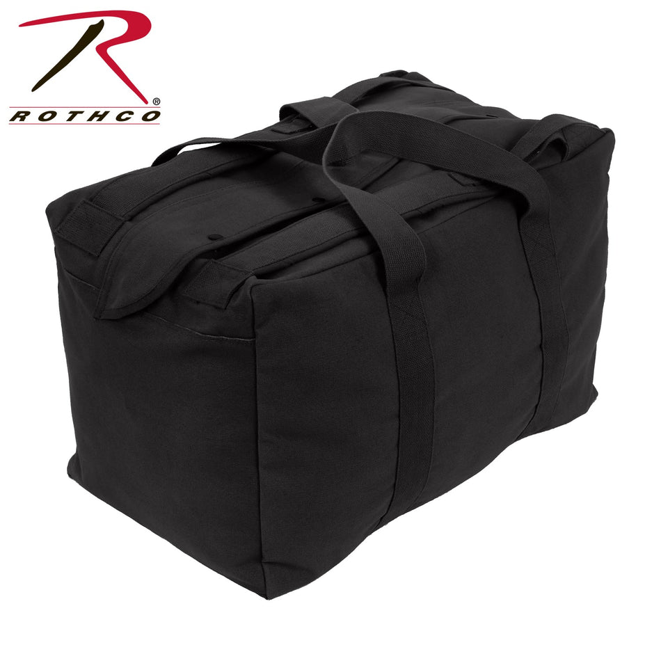 Rothco Tactical Canvas Cargo Bag / Backpack Black Size One Size - Get Tight Gear