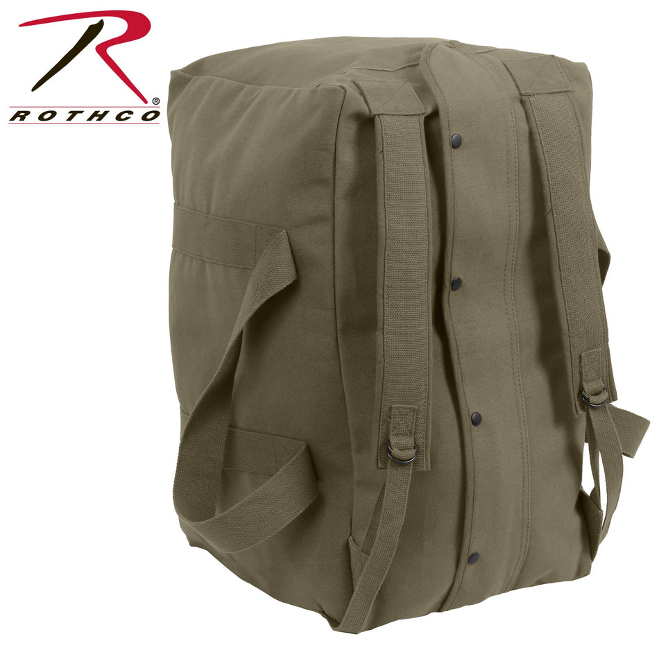 Rothco Tactical Canvas Cargo Bag / Backpack Olive Drab Size One Size - Get Tight Gear