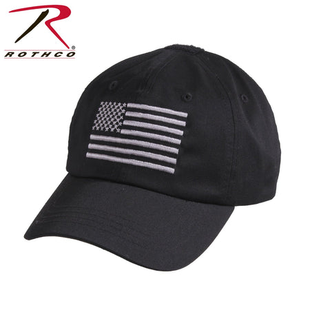 Rothco Tactical Operator Cap With US Flag Black - Get Tight Gear