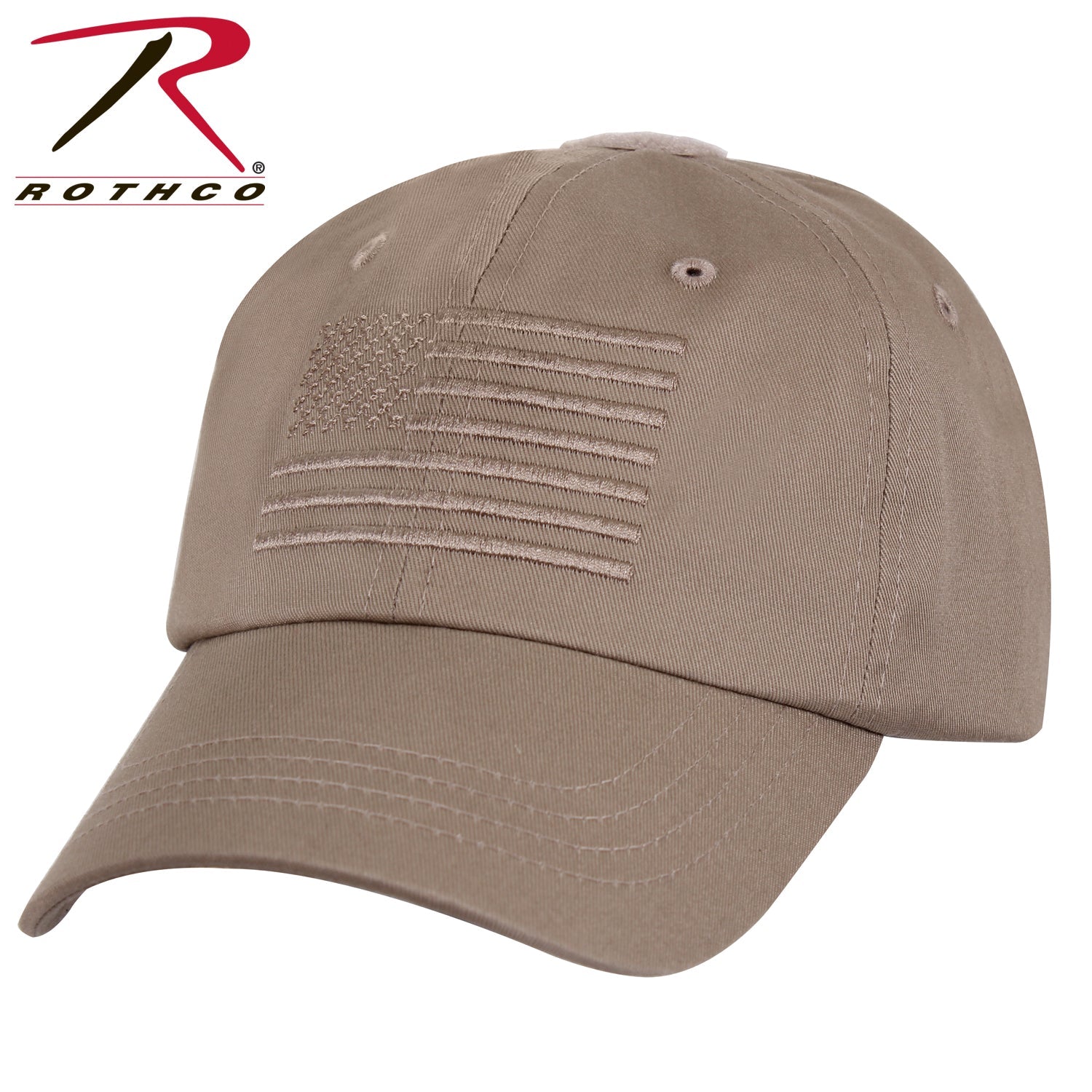 Rothco Tactical Operator Cap With US Flag Khaki - Get Tight Gear