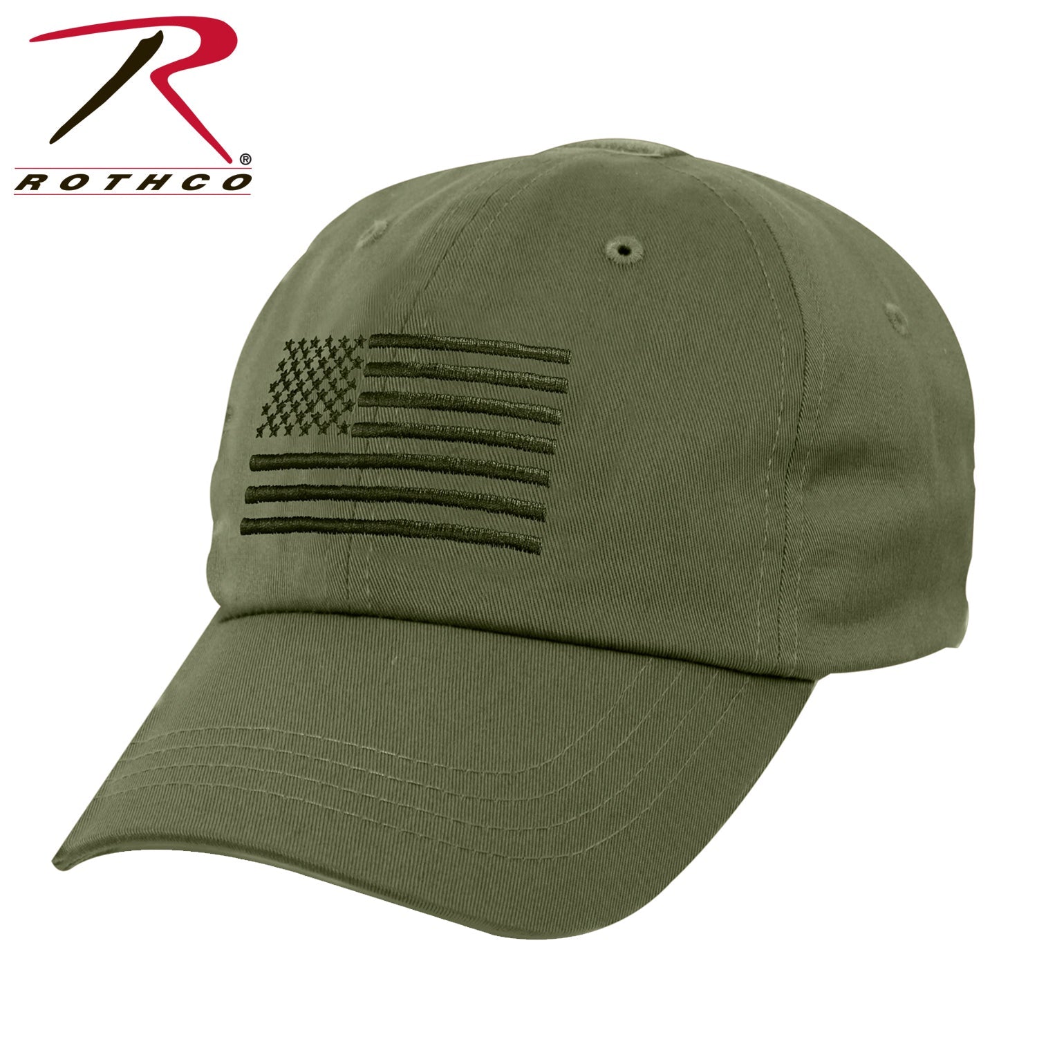 Rothco Tactical Operator Cap With US Flag Olive Drab - Get Tight Gear