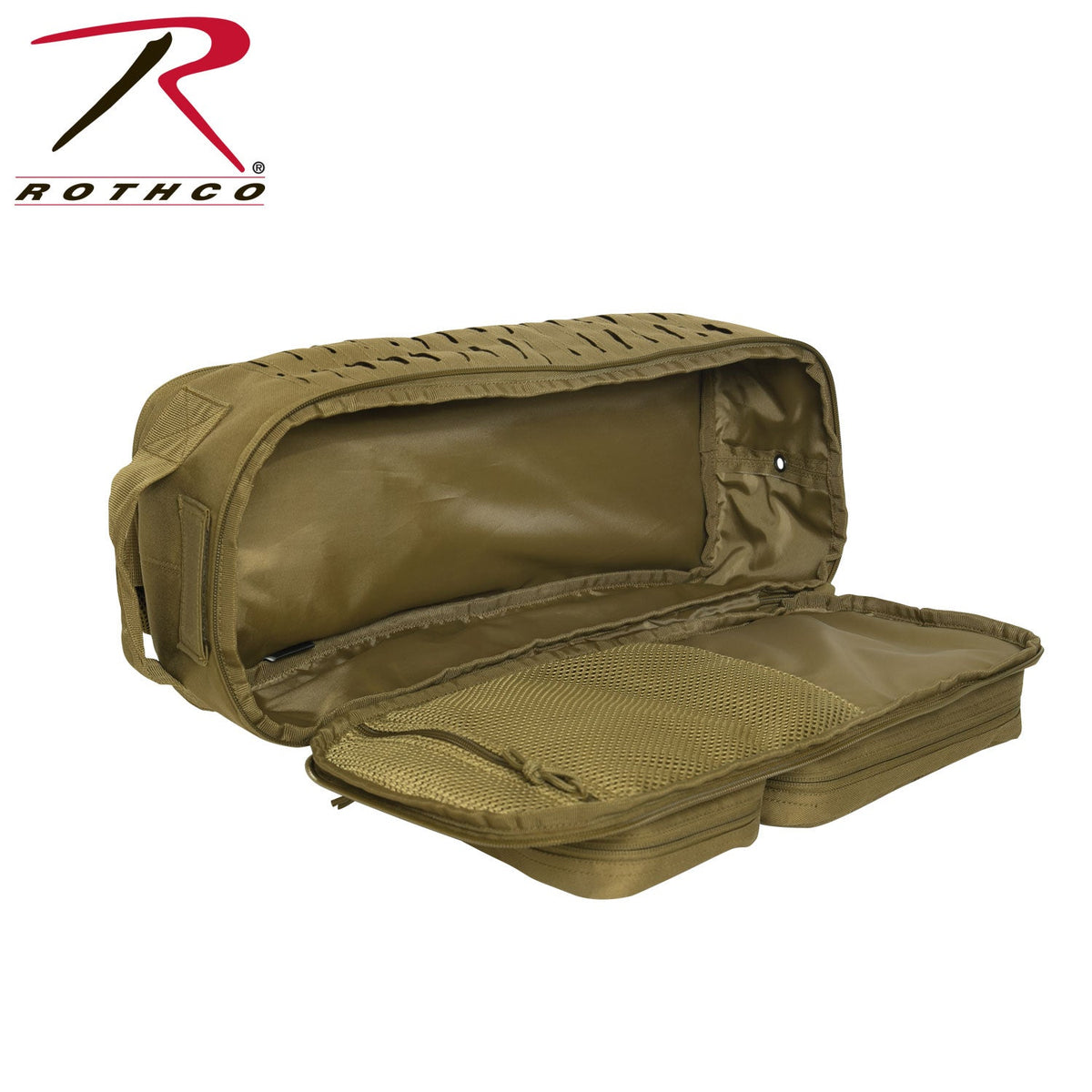 Rothco Tactical Single Sling Pack With Laser Cut MOLLE Coyote Brown - Get Tight Gear