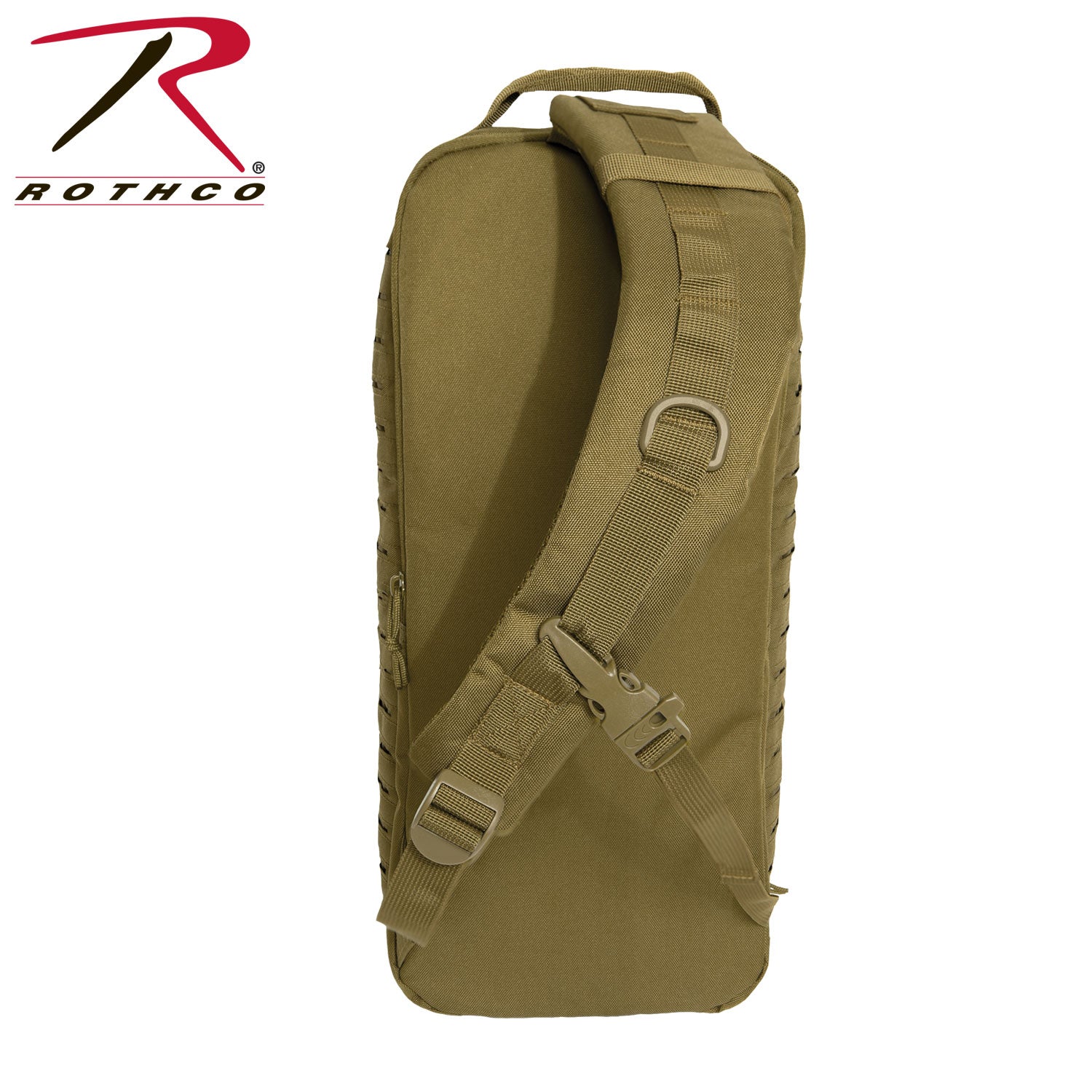 Rothco Tactical Single Sling Pack With Laser Cut MOLLE Coyote Brown - Get Tight Gear