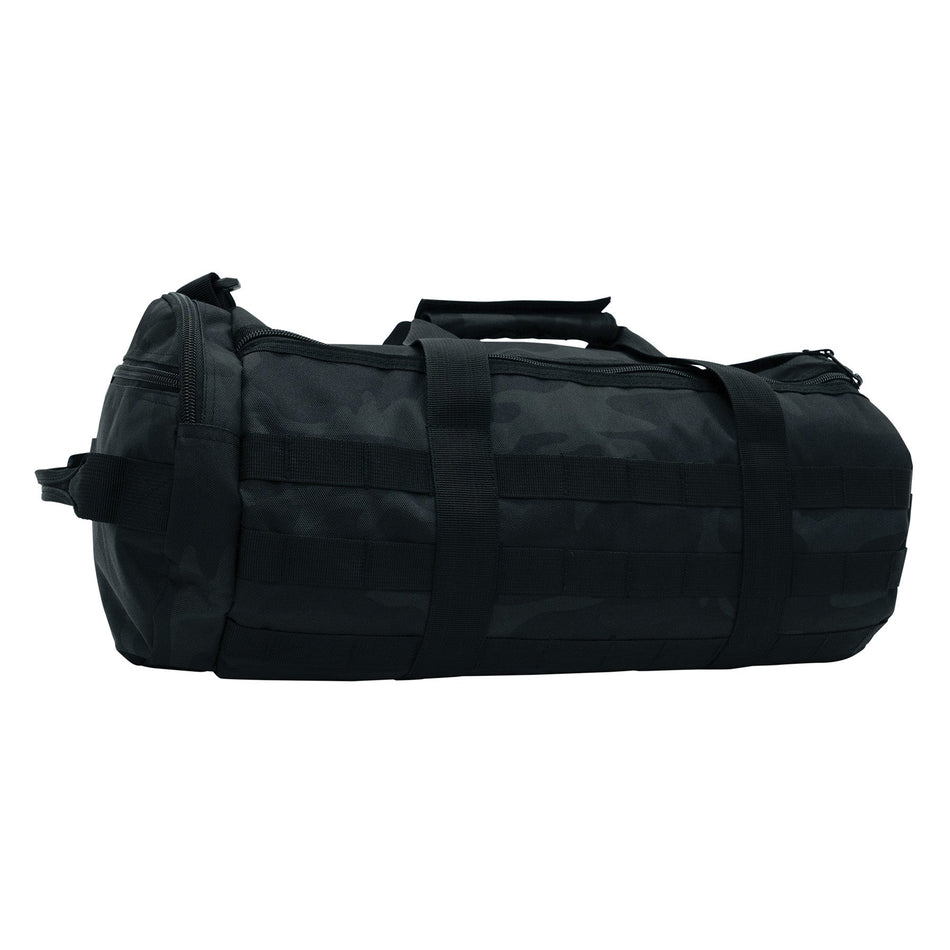 Rothco Tactical Traveler Duffle Bag Midnight Black Camo Size 19 Inches - Get Tight Gear