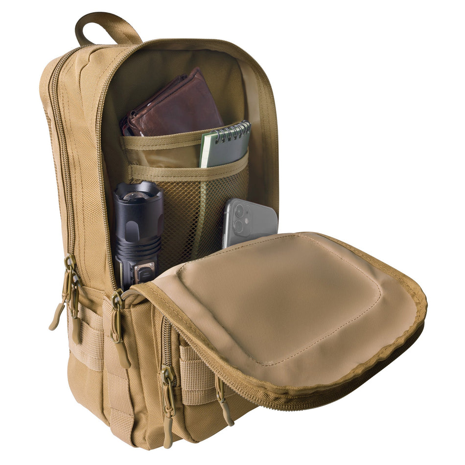 Rothco Tactical Traveler Sling Bag Coyote Brown - Get Tight Gear