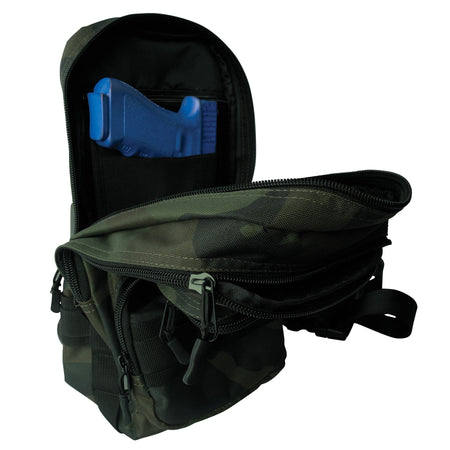 Rothco Tactical Traveler Sling Bag Midnight Woodland Camo - Get Tight Gear