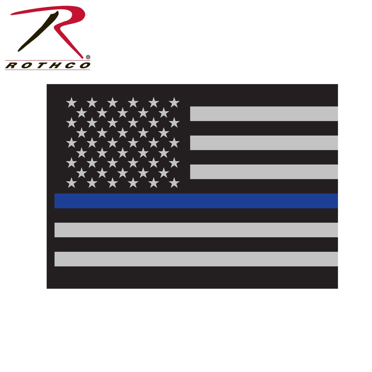 Rothco Thin Blue Line Flag Decal - Get Tight Gear