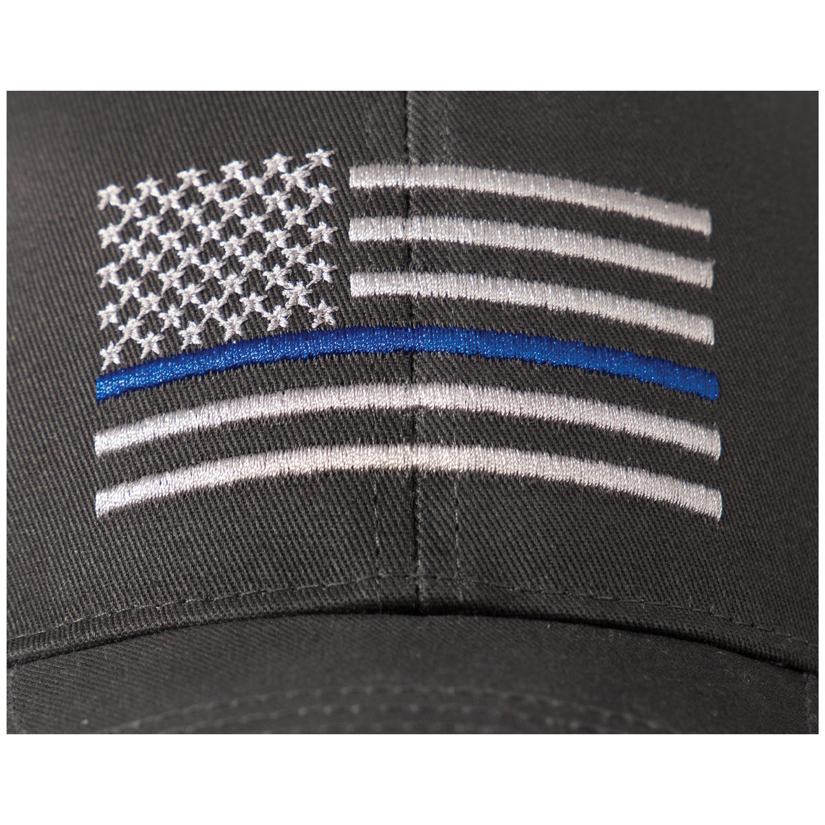 Rothco Thin Blue Line Flag Low Profile Cap Grey Size One Size - Get Tight Gear