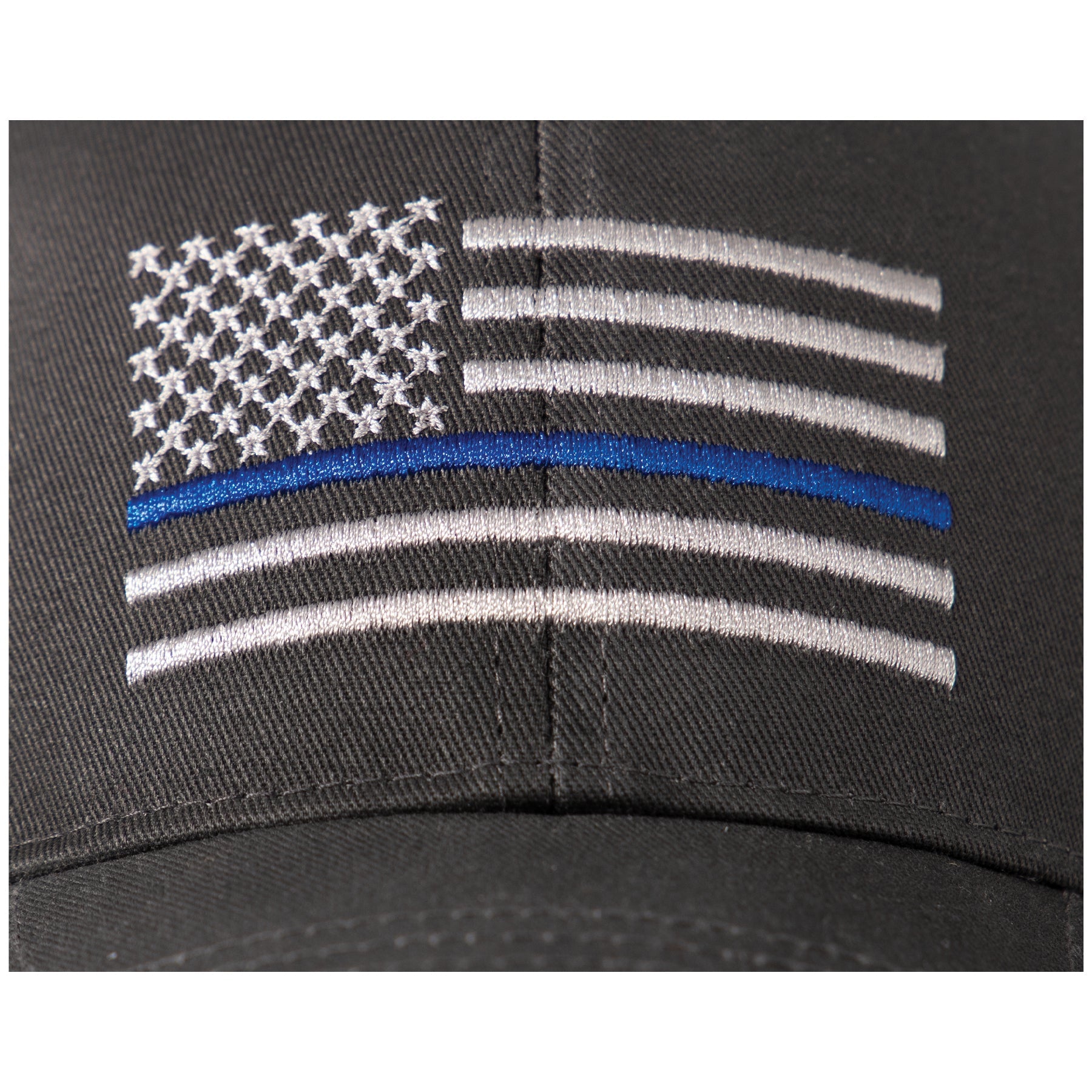 Rothco Thin Blue Line Flag Low Profile Cap Grey Size One Size - Get Tight Gear