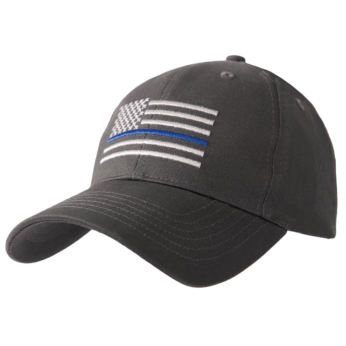 Rothco Thin Blue Line Flag Low Profile Cap Grey Size One Size - Get Tight Gear