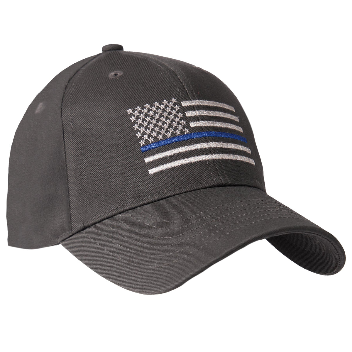 Rothco Thin Blue Line Flag Low Profile Cap Grey Size One Size - Get Tight Gear