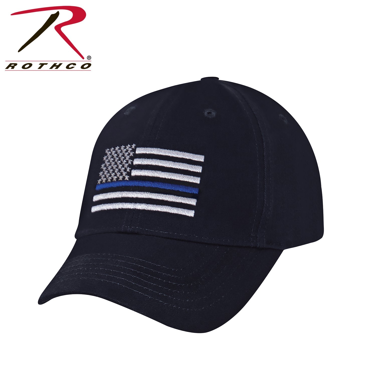 Rothco Thin Blue Line Flag Low Profile Cap Navy Blue Size One Size - Get Tight Gear