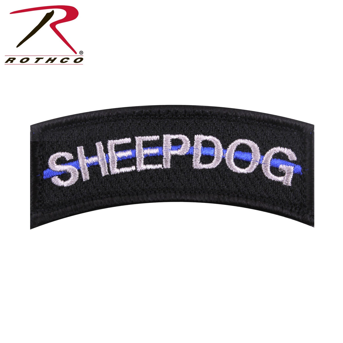 Rothco Thin Blue Line Sheepdog Morale Patch Black - Get Tight Gear