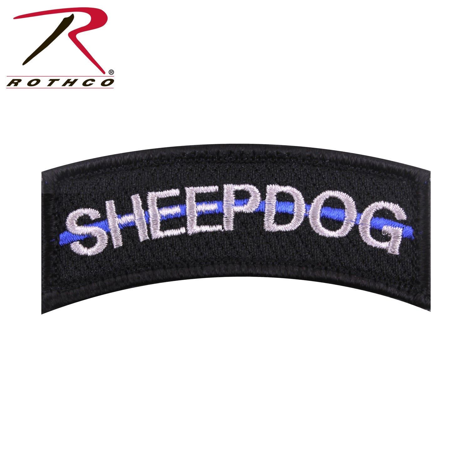 Rothco Thin Blue Line Sheepdog Morale Patch Black - Get Tight Gear