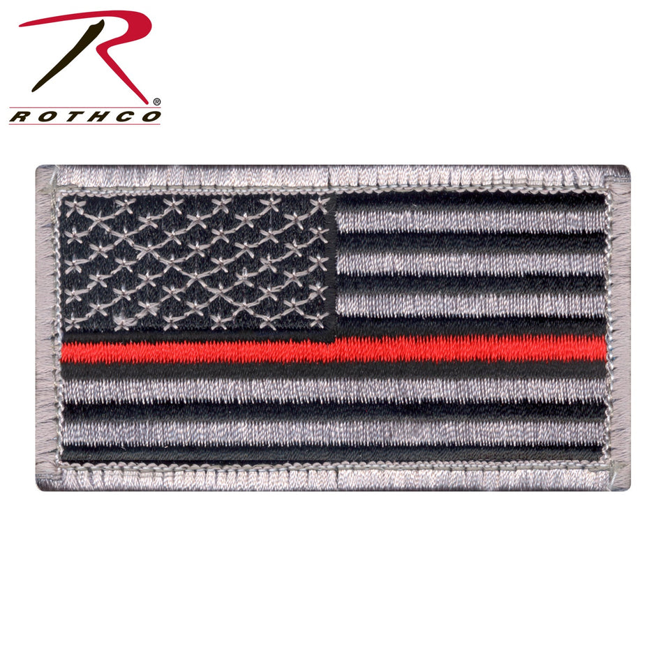 Rothco Thin Red Line US Flag Patch - Hook Back - Get Tight Gear