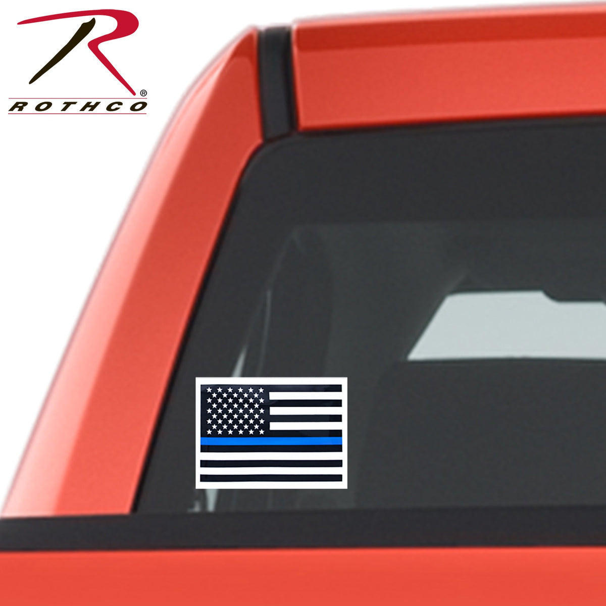Rothco Transparent Thin Blue Line Flag Decal Size L - Get Tight Gear