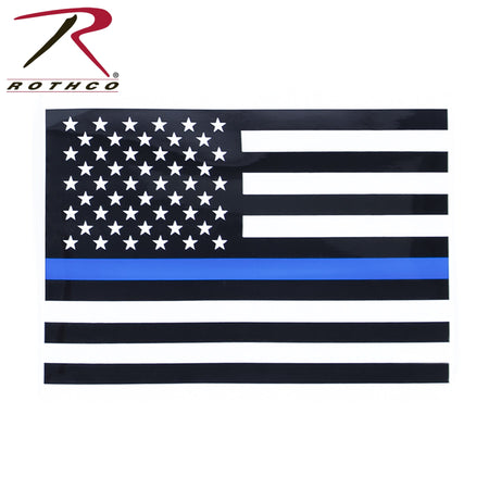 Rothco Transparent Thin Blue Line Flag Decal Size L - Get Tight Gear