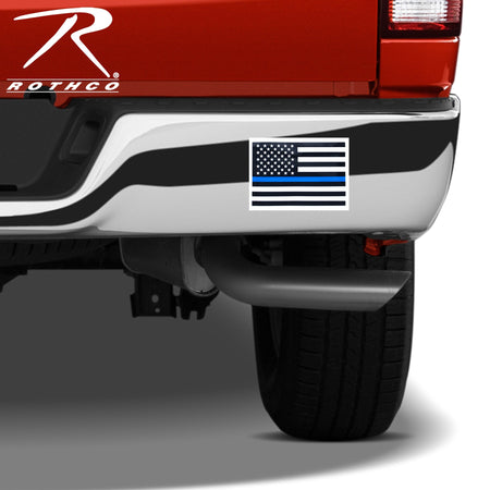 Rothco Transparent Thin Blue Line Flag Decal Size L - Get Tight Gear
