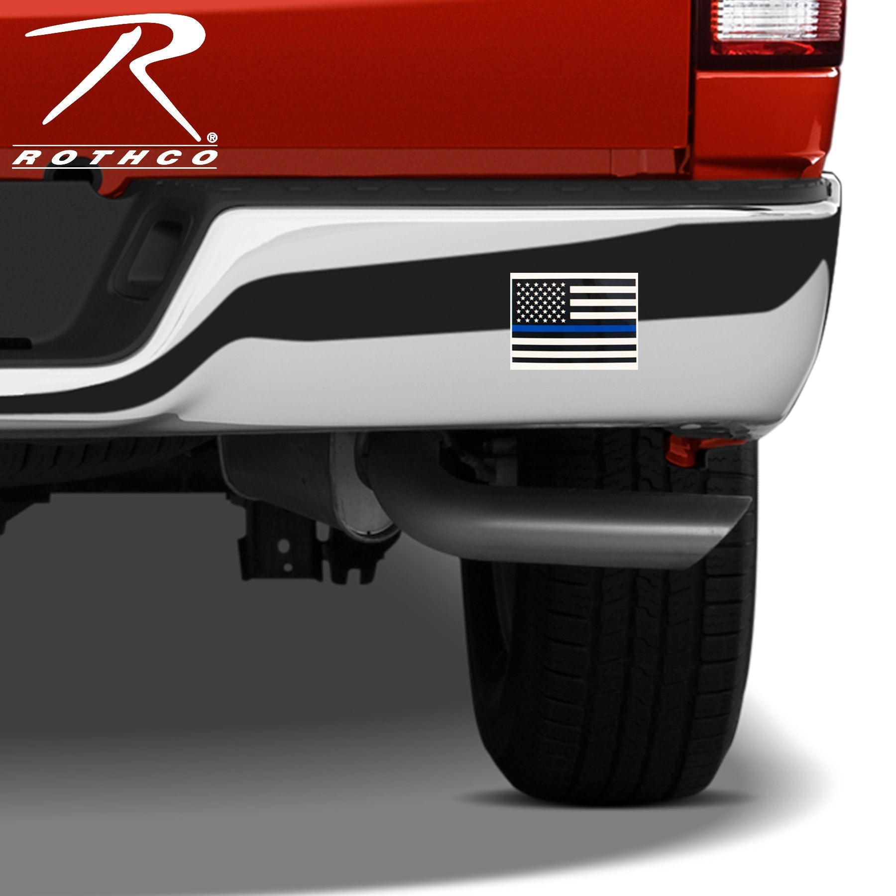 Rothco Transparent Thin Blue Line Flag Decal Size S - Get Tight Gear