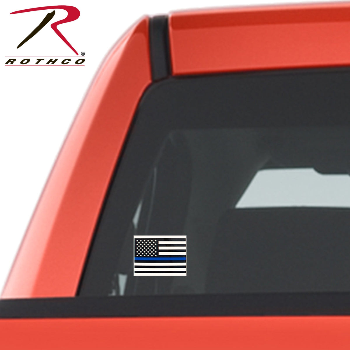 Rothco Transparent Thin Blue Line Flag Decal Size S - Get Tight Gear