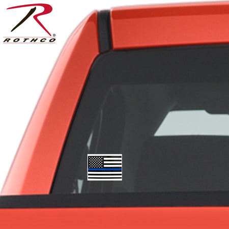 Rothco Transparent Thin Blue Line Flag Decal Size S - Get Tight Gear