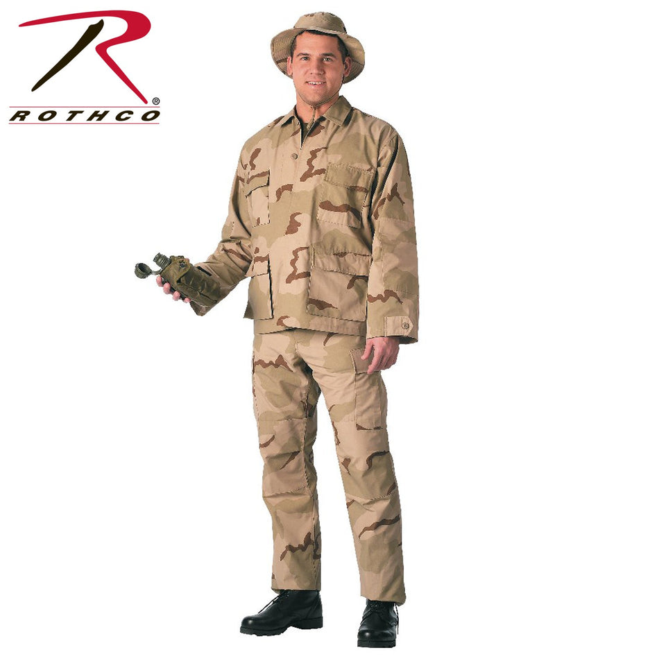 Rothco Tri - Color Desert SWAT Cloth BDU Pants Tri - Color Desert Camo Size S - Get Tight Gear