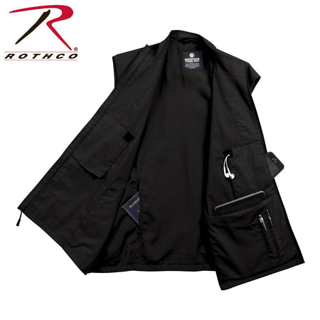 Rothco Undercover Travel Vest Black Size M - Get Tight Gear
