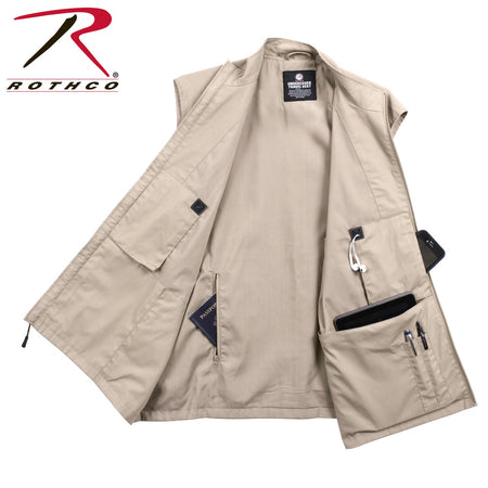 Rothco Undercover Travel Vest Khaki Size S - Get Tight Gear