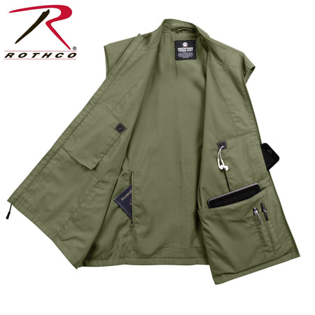 Rothco Undercover Travel Vest Olive Drab Size L - Get Tight Gear