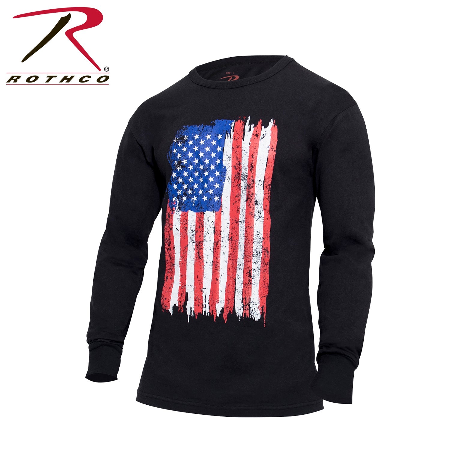 Rothco US Flag Long Sleeve T-Shirt Red / White / Blue Size S - Get Tight Gear