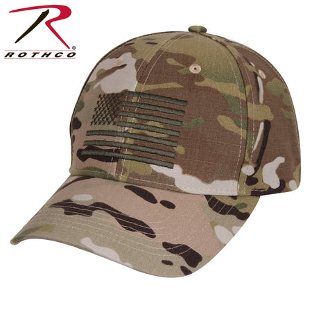 Rothco U.S. Flag Low Profile Cap MultiCam Size One Size - Get Tight Gear