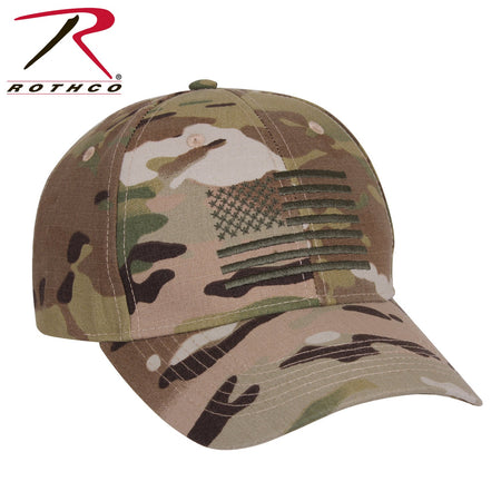 Rothco U.S. Flag Low Profile Cap MultiCam Size One Size - Get Tight Gear