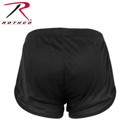 Rothco US Flag Ranger PT (Physical Training) Shorts - Black Black Size M - Get Tight Gear