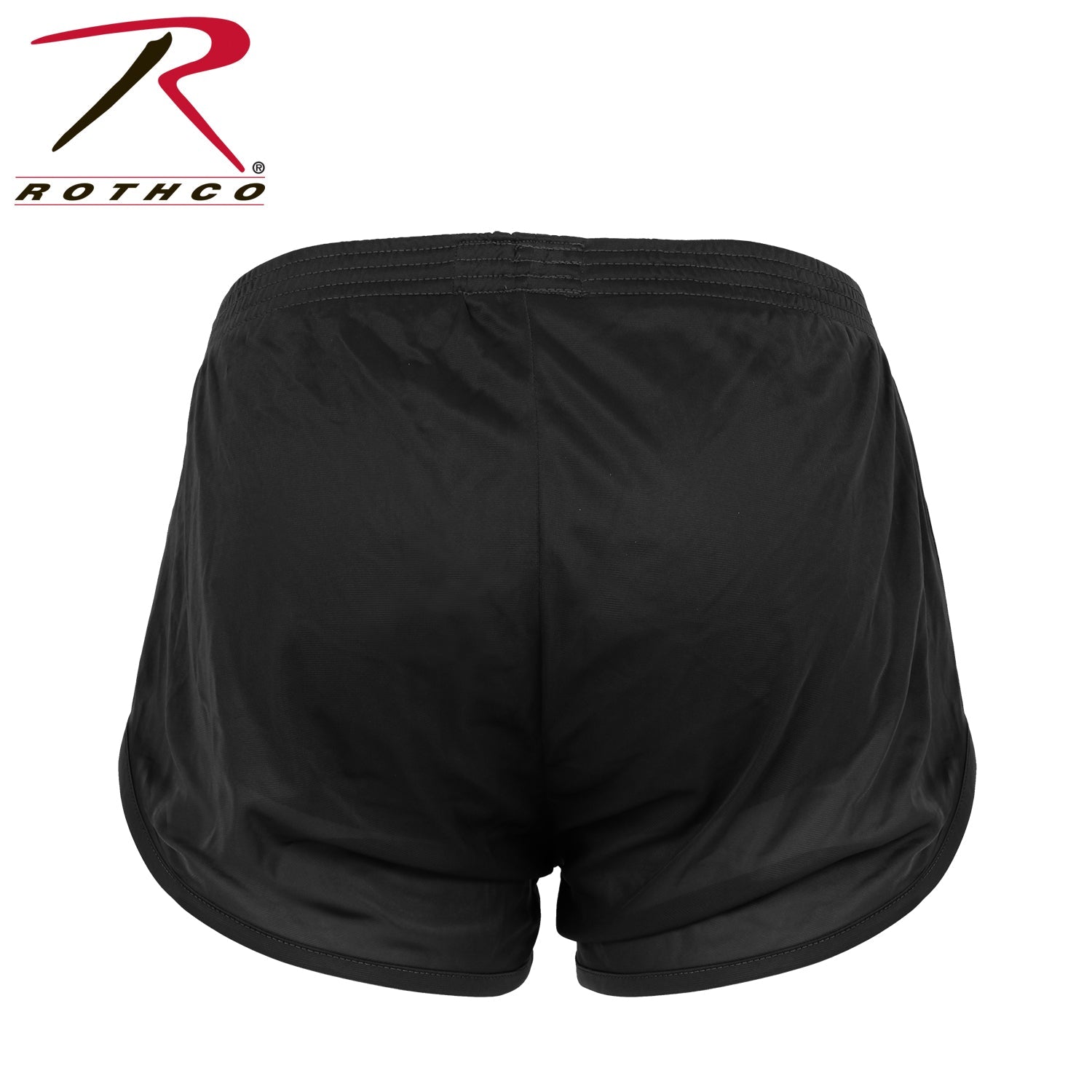 Rothco US Flag Ranger PT (Physical Training) Shorts - Black Black Size S - Get Tight Gear