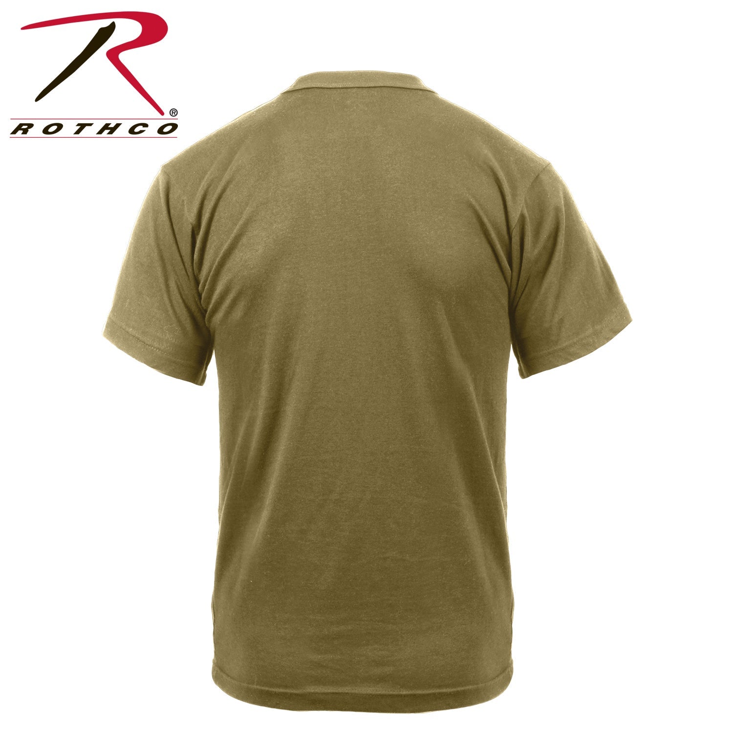Rothco US Flag / USMC Eagle, Globe, & Anchor T Shirt Coyote Brown Size 2XL - Get Tight Gear