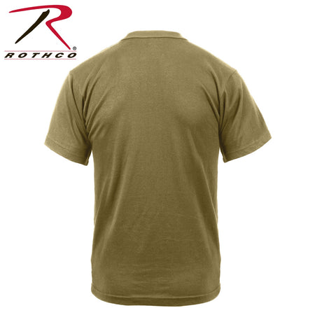 Rothco US Flag / USMC Eagle, Globe, & Anchor T Shirt Coyote Brown Size 2XL - Get Tight Gear