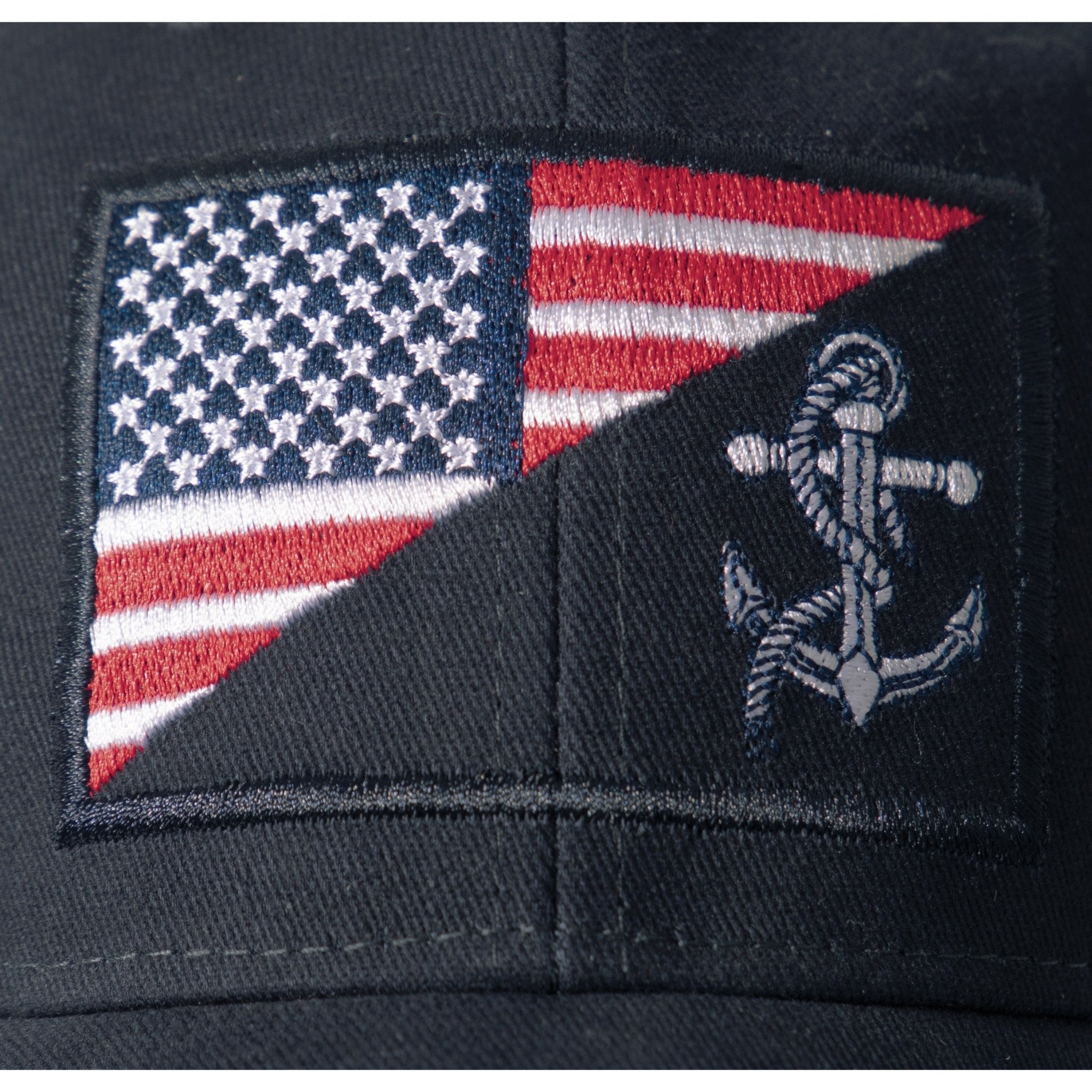 Rothco US Navy Anchor / Flag Low Profile Cap Navy Blue - Get Tight Gear